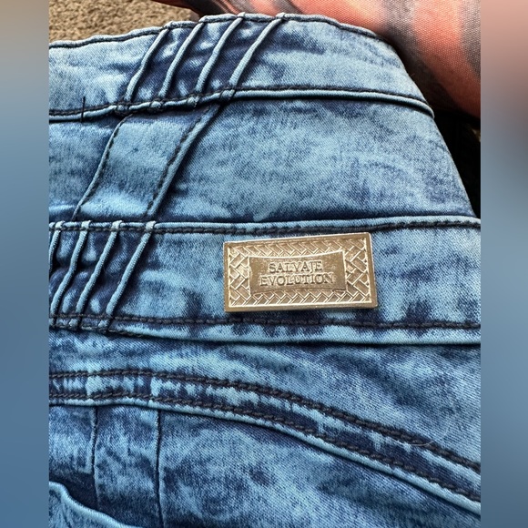Jeans size 28  Salvaje Evolution Low rise Skinny Ankle blue stone wash nwt - Picture 11 of 11